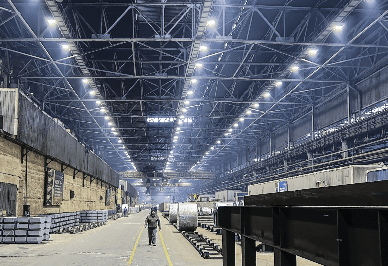 Сухой порт НЛМК - проектирование освещения от компании Световые Технологии