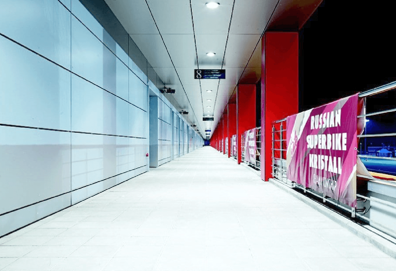 Moscow Raceway motor racing venue - проектирование освещения от компании Световые Технологии