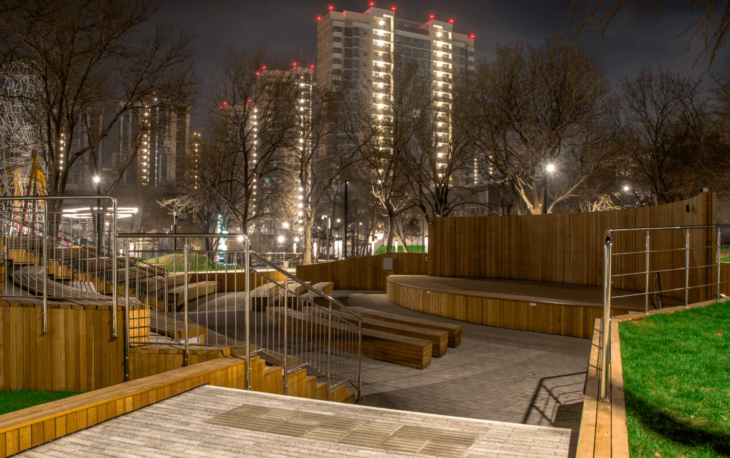 освещение городских пешеходных зон - проектирование освещения от компании Световые Технологии