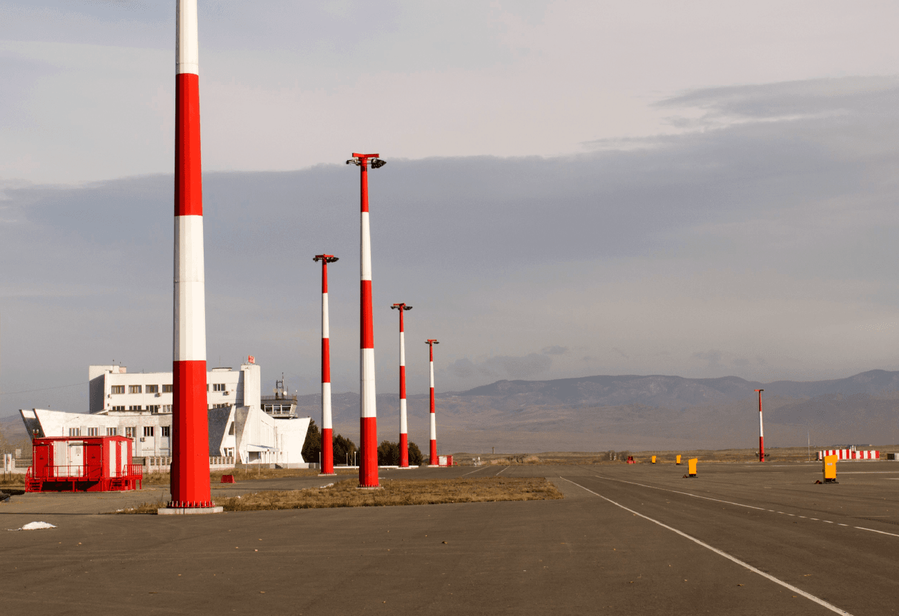 Аэропорт Кызыл - проектирование освещения от компании Световые Технологии