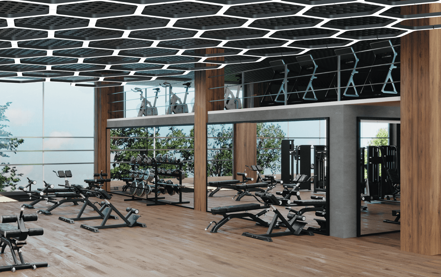 спортивный зал - проектирование освещения от компании Световые Технологии